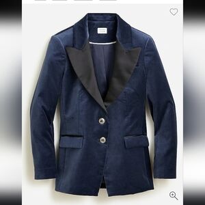 J. Crew x Marie Mormot Velvet Blazer